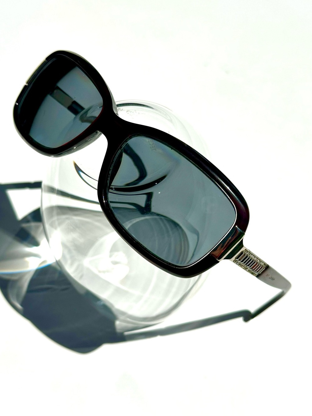 Valentino Black Red Crystal Jeweled Women's Sunglasses -Prescription Lenses, Box